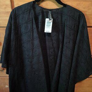 Torrid Embroidered Woven Ruana plus size